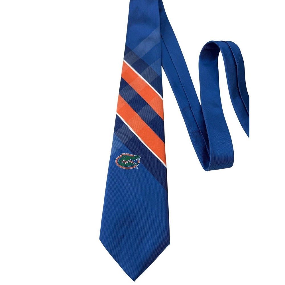Eagles Wings Florida Gators Mens Blue Striped NCAA Necktie Logo Vintage